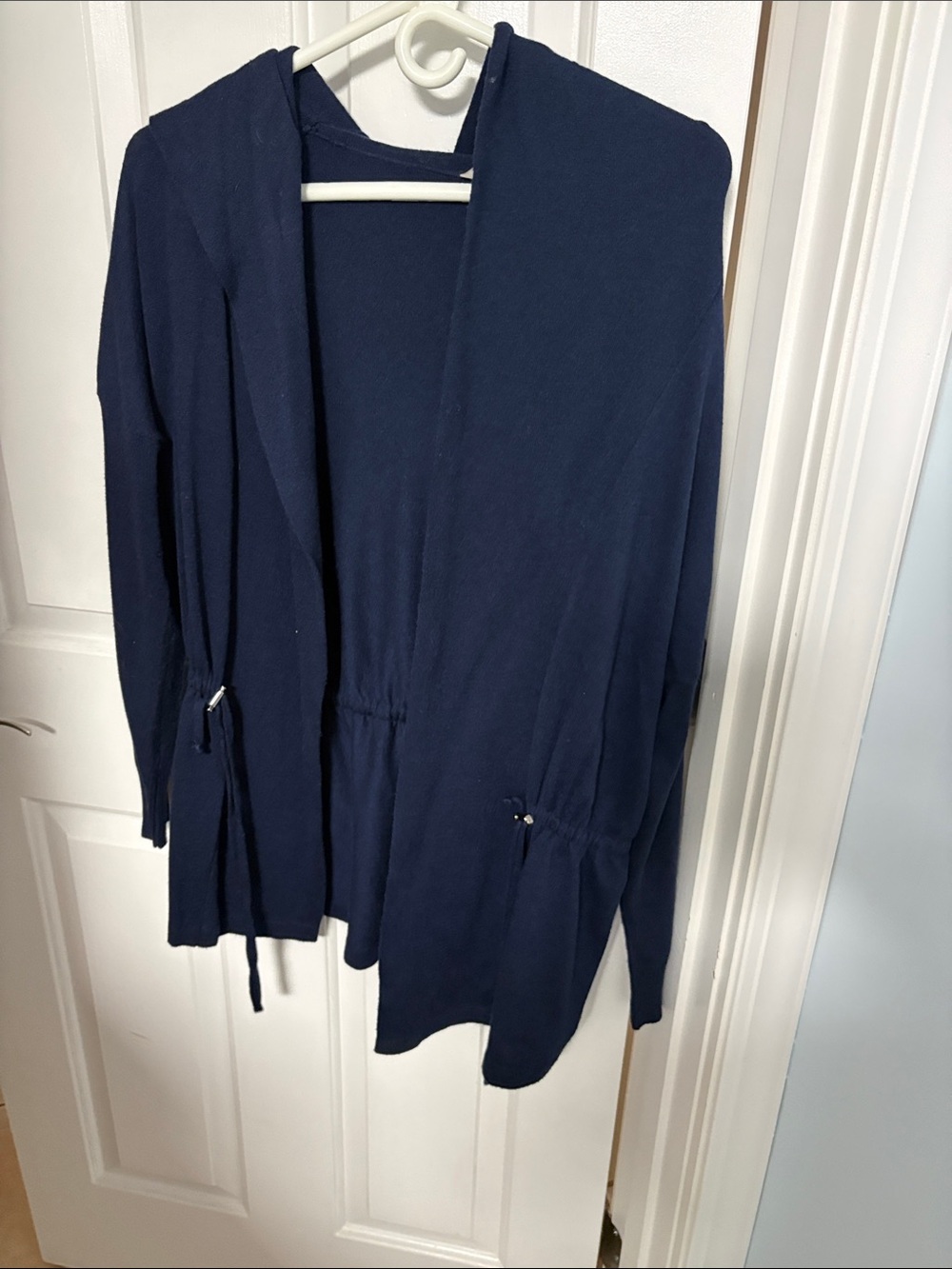 Kerisma Navy Hooded Open Cardigan sz small